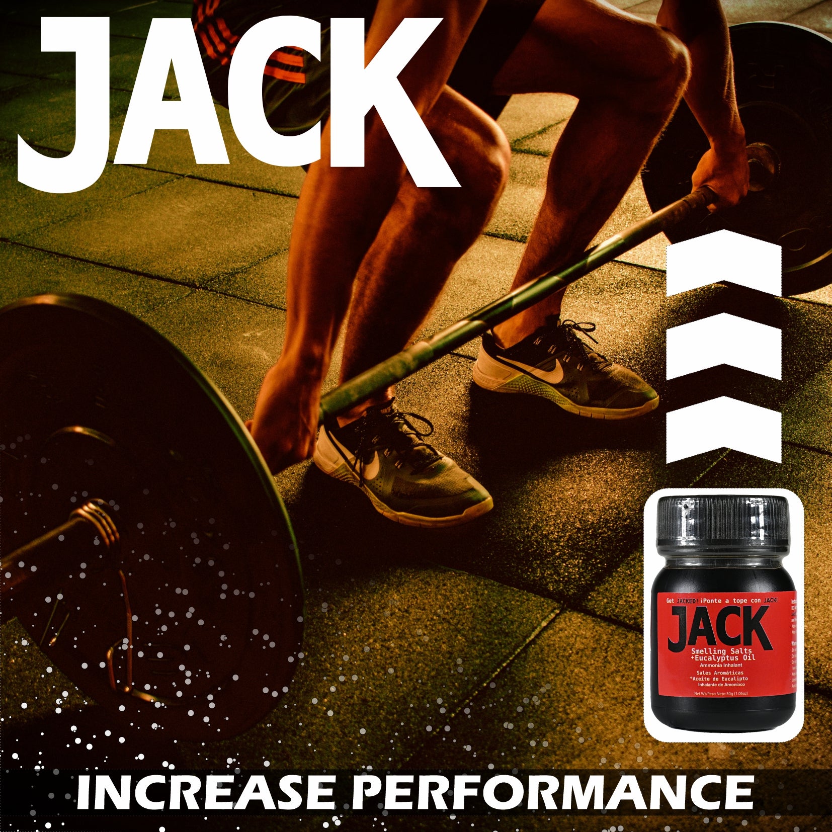 JACK Smelling Salts + Eucalyptus - Ripper Ammonia Smelling Salts Boosted by Eucalyptus