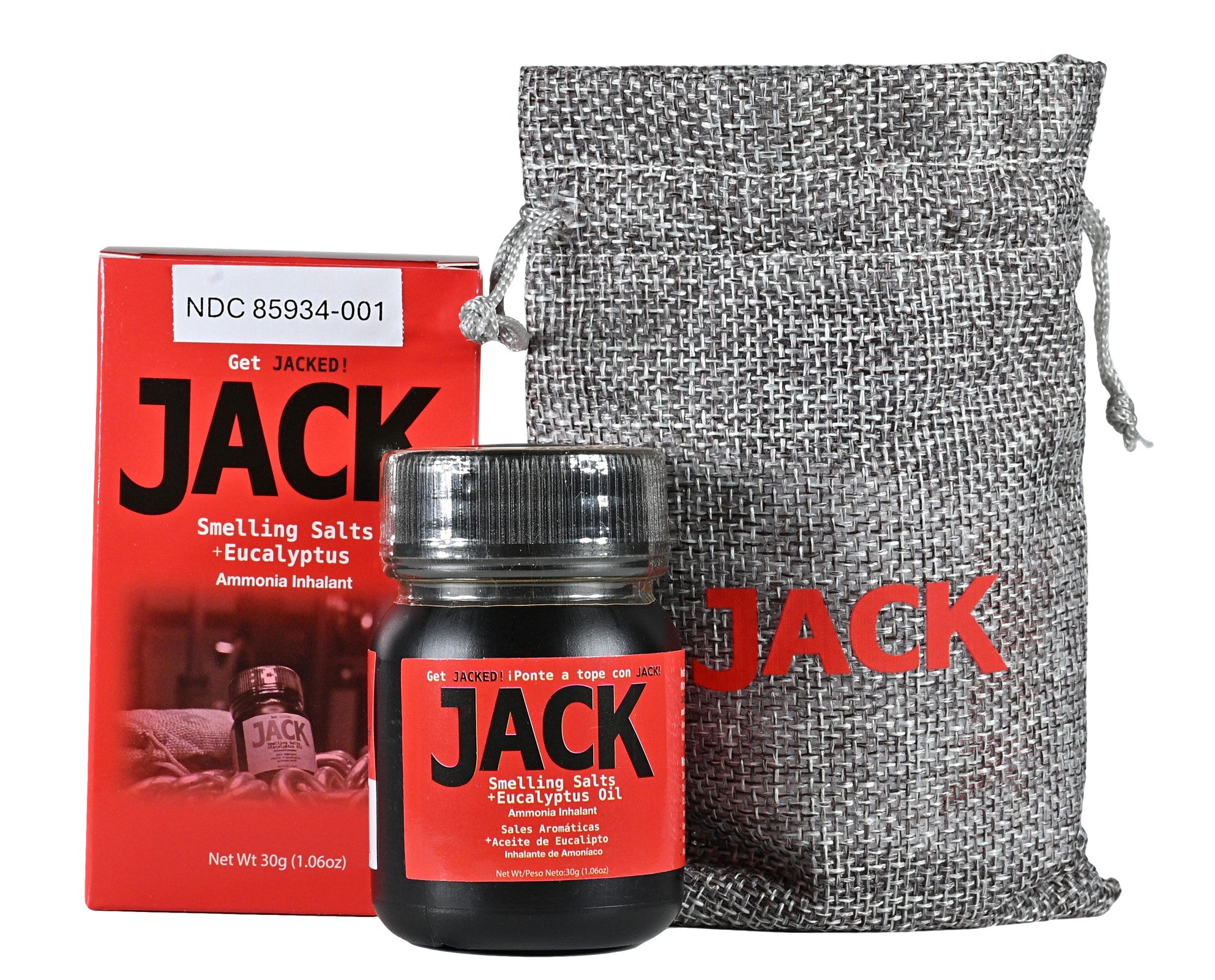 JACK Smelling Salts + Eucalyptus - Ripper Ammonia Smelling Salts Boosted by Eucalyptus