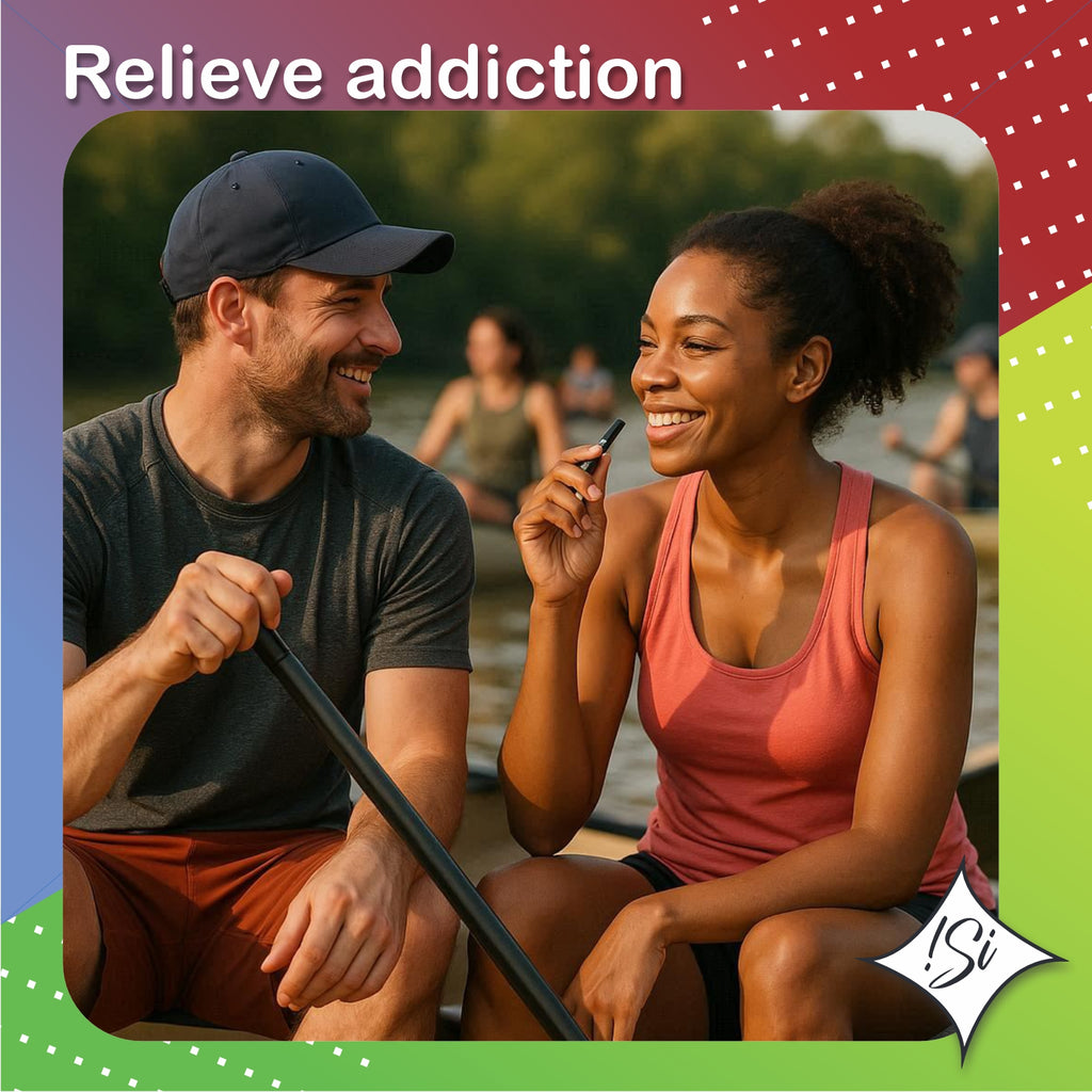 !Si Flavored Air Device Smokeless Inhaler + 12 Flavored Cores - Non-Electric Quit Smoking Aid