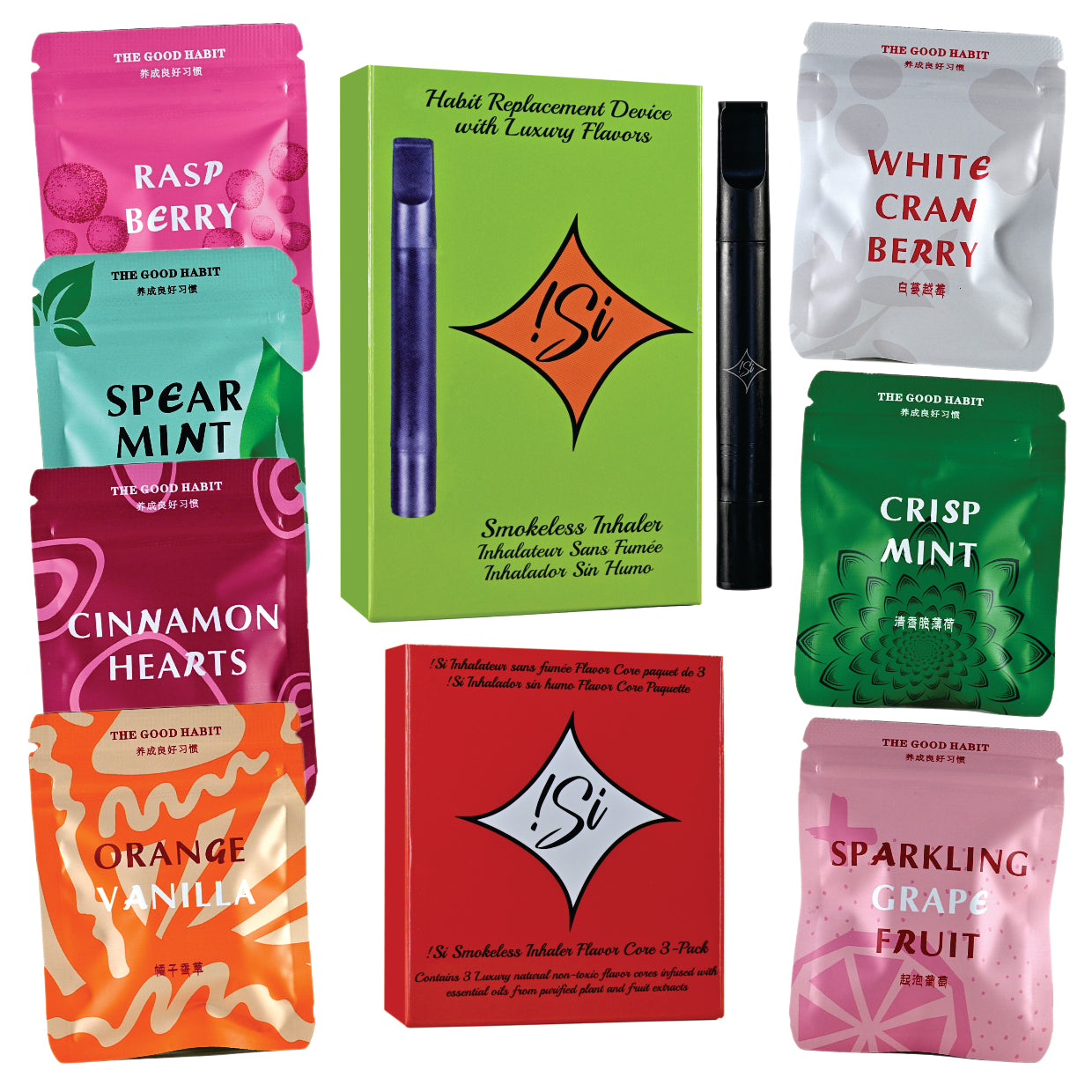 !Si Bonus Bundle - Flavored Air Device (with 12 Cores) PLUS BONUS 3 Pack of Flavor Cores