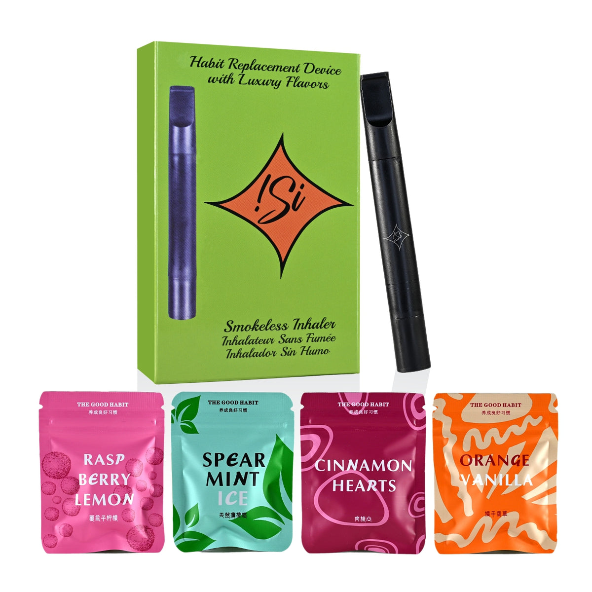 Flavored Air Vape Alternative Si Flavored Air Device Smokeless Inhaler + 12  Flavored Cores Best Flavored